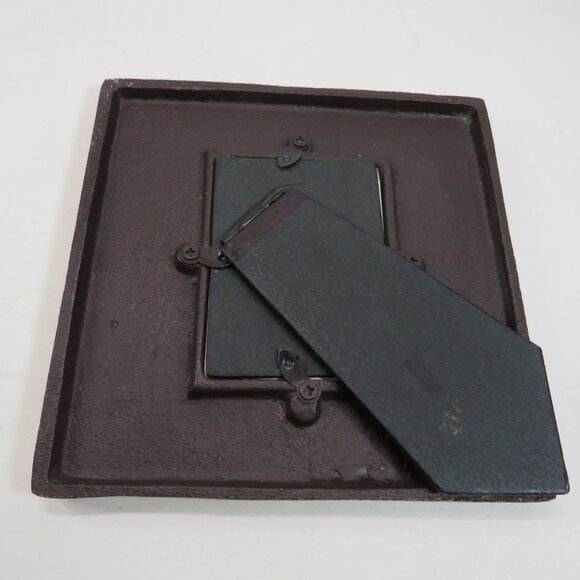 Antique Victorian/Art Nouveau Gilt Cast Metal Oak Leaf & Acorn Picture Frame - Picture 7 of 7